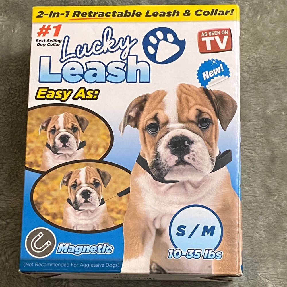 Lucky Leash 2-in-1 Retractable Leash & Collar